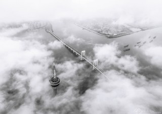 广东-吴奕生-雾漫十字门水道