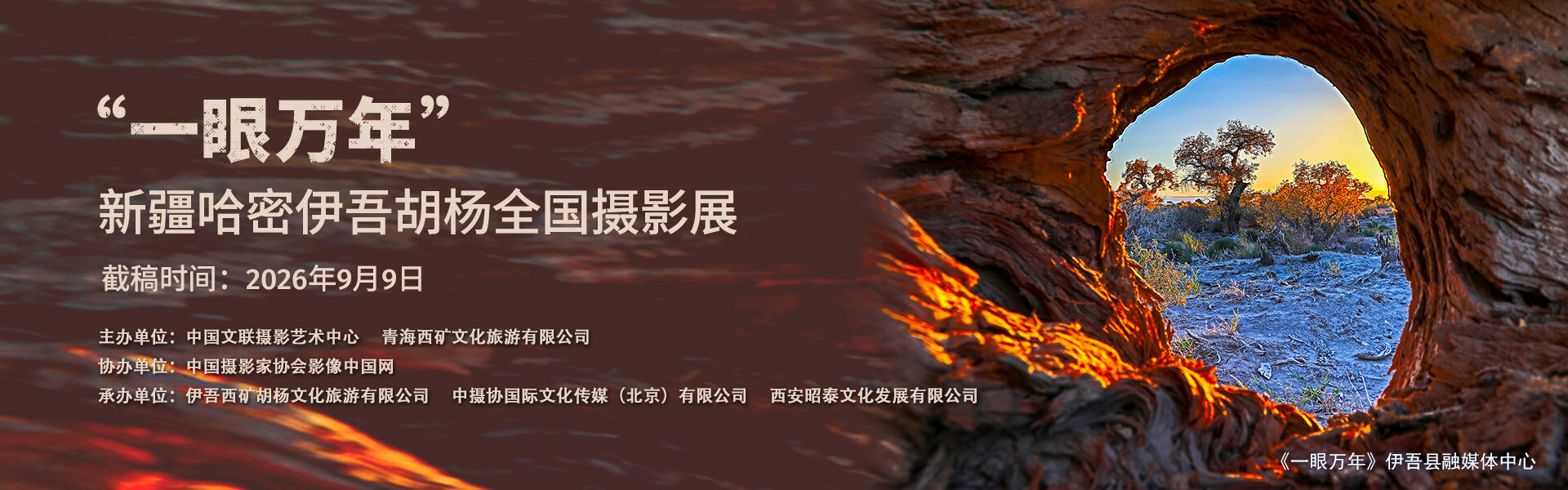 文化润疆：“一眼万年”新疆哈密伊吾胡杨全国摄影展